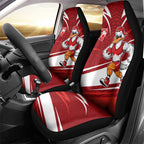 Sydney Swans Australian Football Car Seat Cover Swans Mascot Art With Indigenous Pattern Art