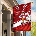 Sydney Swans Australian Football Garden Flag Swans Mascot Art With Indigenous Pattern Art