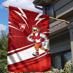Sydney Swans Australian Football Garden Flag Swans Mascot Art With Indigenous Pattern Art