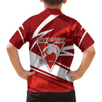 Sydney Swans Australian Football Hawaiian Shirt Swans Mascot Art With Indigenous Pattern Art