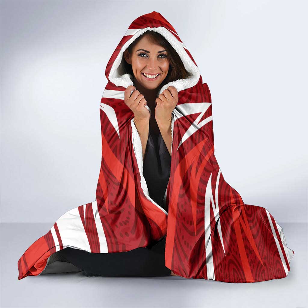 Sydney Swans Australian Football Hooded Blanket Swans Mascot Art With Indigenous Pattern Art