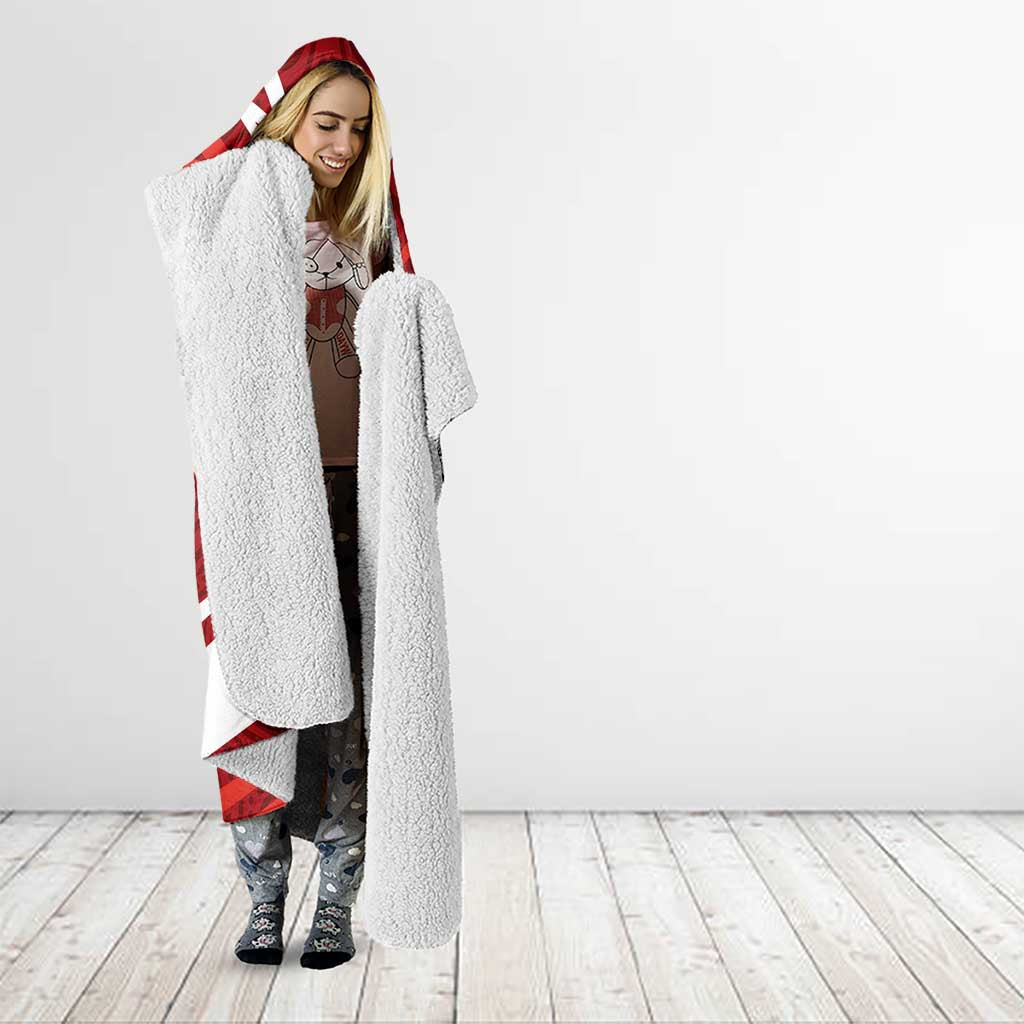 Sydney Swans Australian Football Hooded Blanket Swans Mascot Art With Indigenous Pattern Art