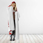 Sydney Swans Australian Football Hooded Blanket Swans Mascot Art With Indigenous Pattern Art