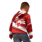 Sydney Swans Australian Football Kid Hoodie Swans Mascot Art With Indigenous Pattern Art