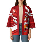 Sydney Swans Australian Football Kimono Swans Mascot Art With Indigenous Pattern Art