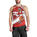 Sydney Swans Australian Football Men Tank Top Swans Mascot Art With Indigenous Pattern Art