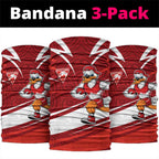 Sydney Swans Australian Football Neck Gaiter Swans Mascot Art With Indigenous Pattern Art