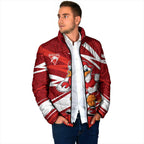 Sydney Swans Australian Football Padded Jacket Swans Mascot Art With Indigenous Pattern Art