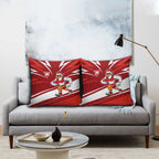 Sydney Swans Australian Football Pillow Cover Swans Mascot Art With Indigenous Pattern Art
