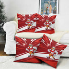 Sydney Swans Australian Football Pillow Cover Swans Mascot Art With Indigenous Pattern Art