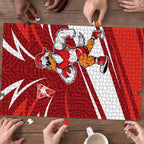 Sydney Swans Australian Football Puzzle Swans Mascot Art With Indigenous Pattern Art