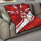 Sydney Swans Australian Football Quilt Swans Mascot Art With Indigenous Pattern Art