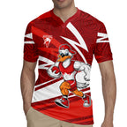 Sydney Swans Australian Football Rugby Jersey Swans Mascot Art With Indigenous Pattern Art