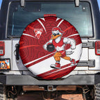 Sydney Swans Australian Football Spare Tire Cover Swans Mascot Art With Indigenous Pattern Art