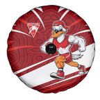 Sydney Swans Australian Football Spare Tire Cover Swans Mascot Art With Indigenous Pattern Art