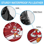 Sydney Swans Australian Football Spare Tire Cover Swans Mascot Art With Indigenous Pattern Art
