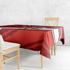 Sydney Swans Australian Football Tablecloth Swans Mascot Art With Indigenous Pattern Art