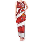 Sydney Swans Australian Football Tank Maxi Dress Swans Mascot Art With Indigenous Pattern Art