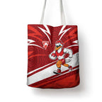 Sydney Swans Australian Football Tote Bag Swans Mascot Art With Indigenous Pattern Art