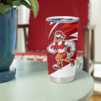 Sydney Swans Australian Football Tumbler Cup Swans Mascot Art With Indigenous Pattern Art