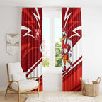 Sydney Swans Australian Football Window Curtain Swans Mascot Art With Indigenous Pattern Art