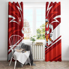 Sydney Swans Australian Football Window Curtain Swans Mascot Art With Indigenous Pattern Art