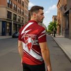 Sydney Swans Australian Football Zipper Polo Shirt Swans Mascot Art With Indigenous Pattern Art