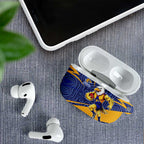 West Coast Eagles Australian Football AirPods Case Fierce Eagle Mascot With Indigenous Pattern Art