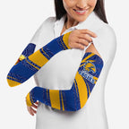 West Coast Eagles Australian Football Arm Sleeves Fierce Eagle Mascot With Indigenous Pattern Art