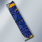 West Coast Eagles Australian Football Auto Sun Shade Fierce Eagle Mascot With Indigenous Pattern Art