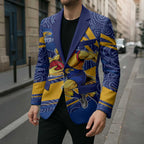 West Coast Eagles Australian Football Blazer Fierce Eagle Mascot With Indigenous Pattern Art