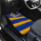 West Coast Eagles Australian Football Car Mats Fierce Eagle Mascot With Indigenous Pattern Art