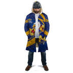 West Coast Eagles Australian Football Cloak Fierce Eagle Mascot With Indigenous Pattern Art