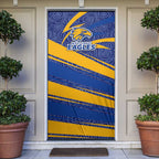 West Coast Eagles Australian Football Door Cover Fierce Eagle Mascot With Indigenous Pattern Art