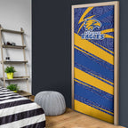 West Coast Eagles Australian Football Door Cover Fierce Eagle Mascot With Indigenous Pattern Art
