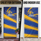 West Coast Eagles Australian Football Door Cover Fierce Eagle Mascot With Indigenous Pattern Art