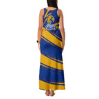 West Coast Eagles Australian Football Family Matching Tank Maxi Dress and Hawaiian Shirt Fierce Eagle Mascot With Indigenous Pattern Art