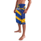 West Coast Eagles Australian Football Lavalava Fierce Eagle Mascot With Indigenous Pattern Art