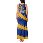 West Coast Eagles Australian Football Tank Maxi Dress Fierce Eagle Mascot With Indigenous Pattern Art