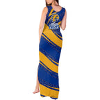 West Coast Eagles Australian Football Tank Maxi Dress Fierce Eagle Mascot With Indigenous Pattern Art