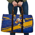 West Coast Eagles Australian Football Travel Bag Fierce Eagle Mascot With Indigenous Pattern Art