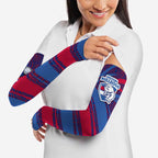 Western Bulldogs Australian Football Arm Sleeves Tough Bulldog Mascot Art With Indigenous Pattern Art