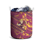 Brisbane Broncos Rugby Laundry Basket Fierce Mascot Geometric Tribal Art