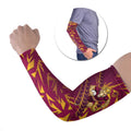 Brisbane Broncos Rugby Arm Sleeves Fierce Mascot Geometric Tribal Art