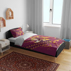 Brisbane Broncos Rugby Bedding Set Fierce Mascot Geometric Tribal Art