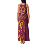 Brisbane Broncos Rugby Family Matching Tank Maxi Dress and Hawaiian Shirt Fierce Mascot Geometric Tribal Art