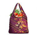 Brisbane Broncos Rugby Grocery Bag Fierce Mascot Geometric Tribal Art