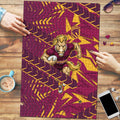Brisbane Broncos Rugby Puzzle Fierce Mascot Geometric Tribal Art