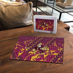 Brisbane Broncos Rugby Puzzle Fierce Mascot Geometric Tribal Art