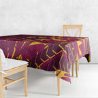Brisbane Broncos Rugby Tablecloth Fierce Mascot Geometric Tribal Art